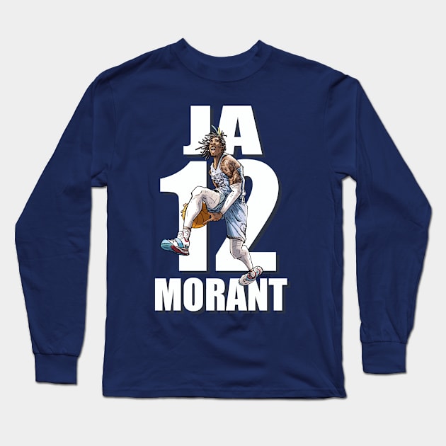 Ja Morant Long Sleeve T-Shirt by WD_art